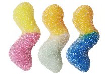 Sour worm sweets